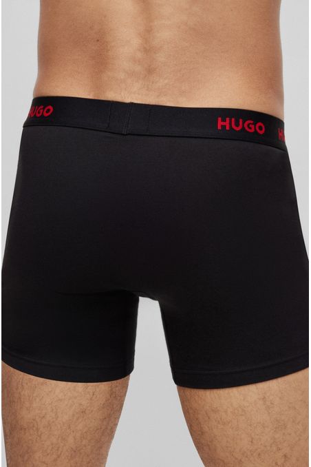PAQUETE DE 3 BÓXER LARGO EN ALGODÓN CON LOGOS HOMBRE