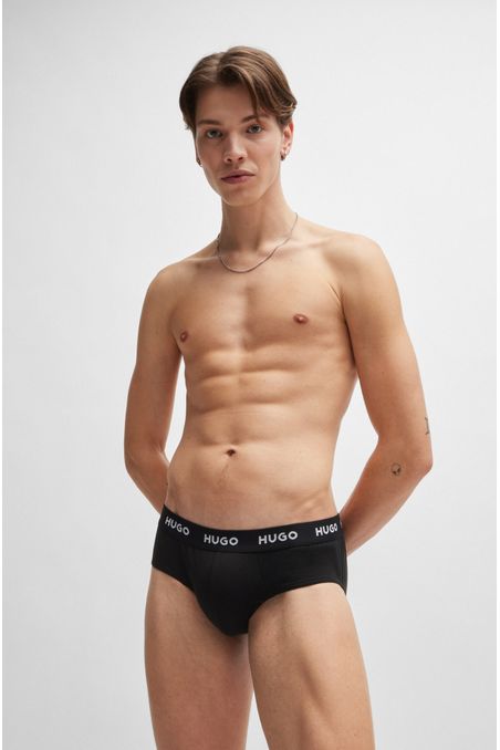 PAQUETE DE 3 CALZONCILLOS EN ALGODÓN CON LOGOS HOMBRE