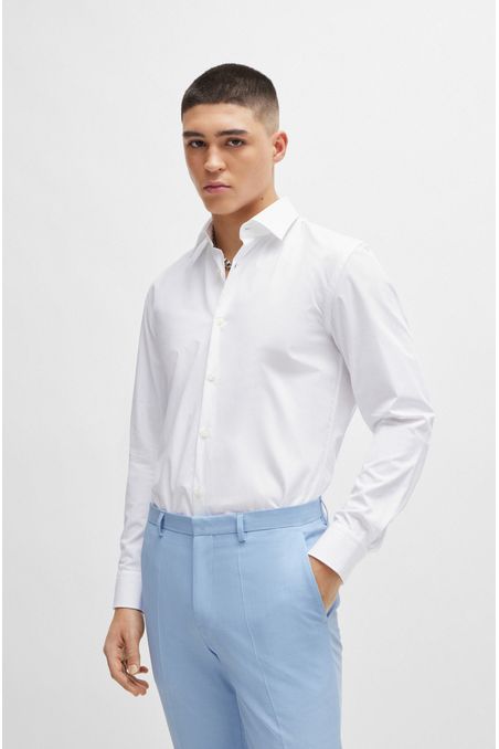 CAMISA SLIM FIT DE ALGODÓN HOMBRE
