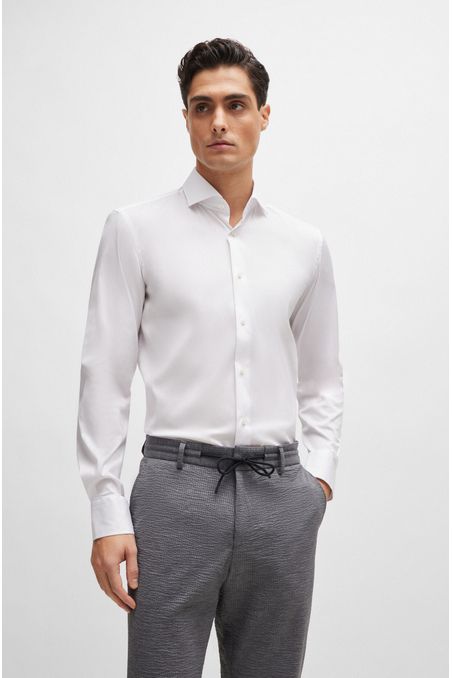 CAMISA SLIM FIT DE ALGODÓN HOMBRE