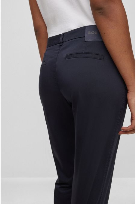 PANTALÓN DE VESTIR DE ALGODÓN MUJER