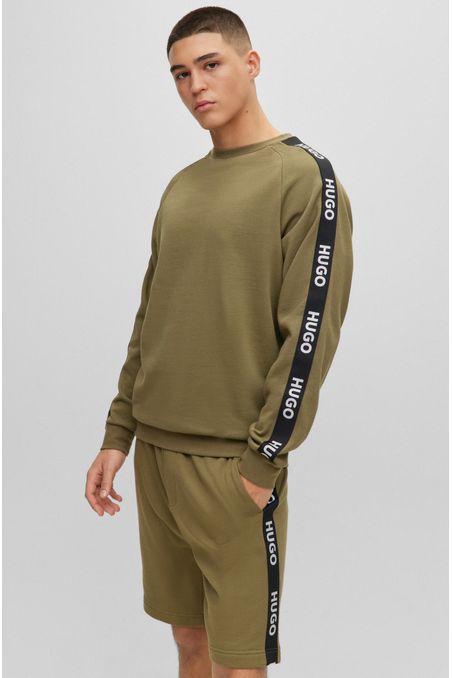 SHORTS DE FELPA DE ALGODÓN CON LOGOS HOMBRE