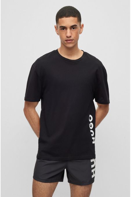 POLO DE PLAYA REGULAR FIT DE ALGODÓN CON LOGO HOMBRE