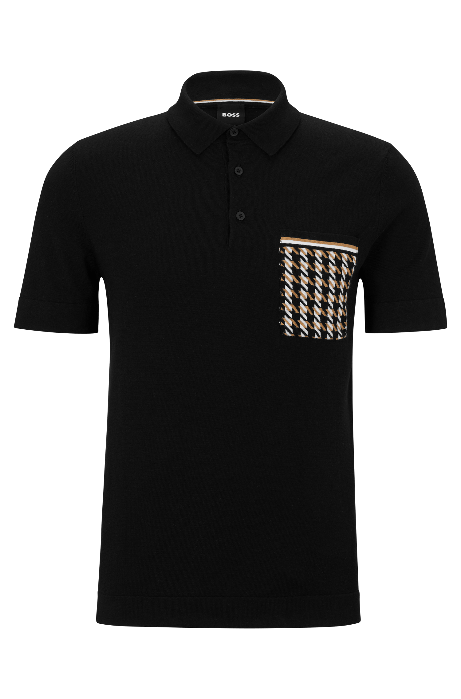 POLO CAMISERO REGULAR FIT DE ALGODON CON BOLSILLO HOMBRE