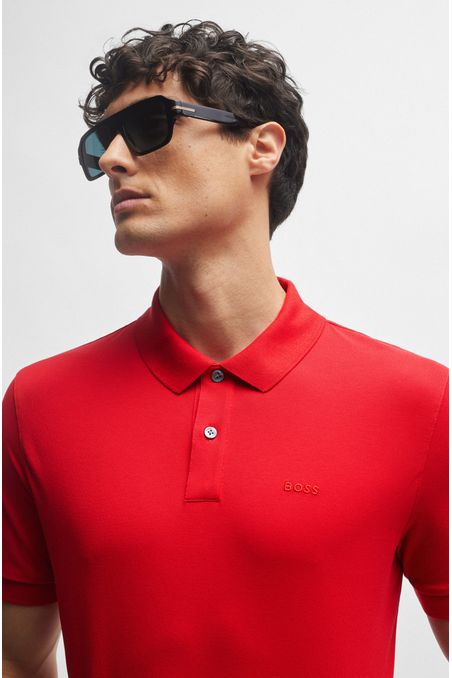 POLO PIQUÉ REGULAR FIT DE ALGODÓN CON LOGO HOMBRE