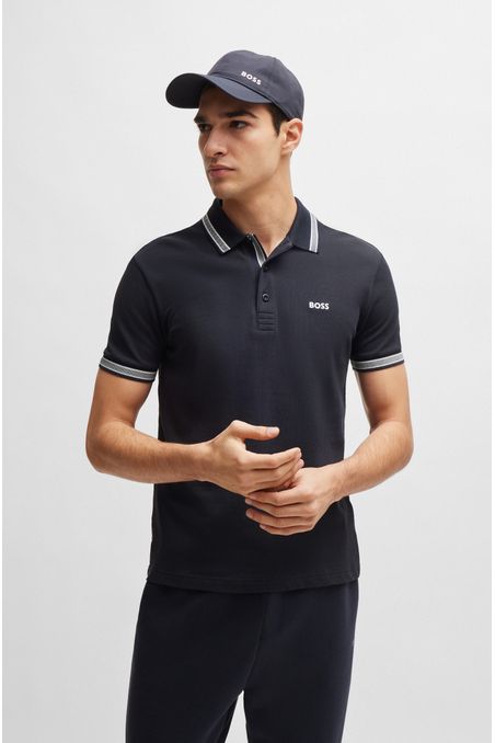 POLO CAMISERO REGULAR FIT DE ALGODÓN CON DETALLES HOMBRE