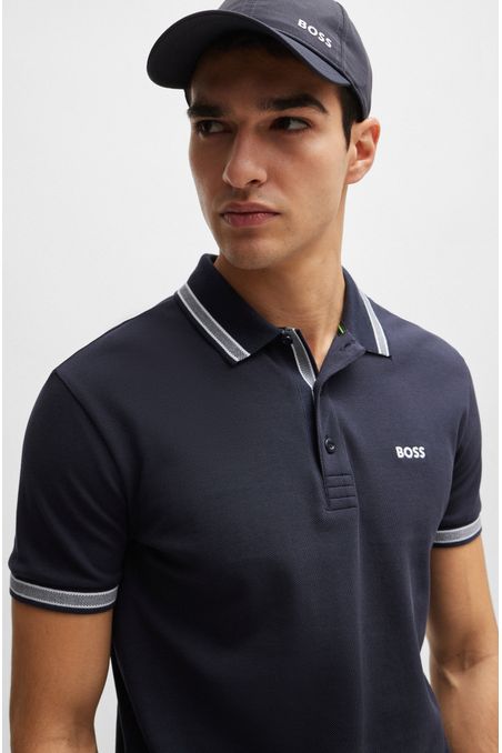 POLO CAMISERO REGULAR FIT DE ALGODÓN CON DETALLES HOMBRE