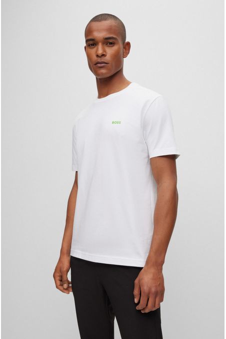 POLO REGULAR FIT EN ALGODÓN ELÁSTICO CON LOGO HOMBRE