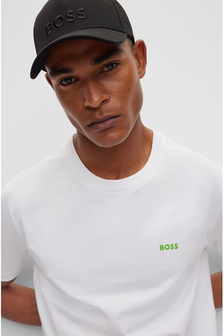 POLO REGULAR FIT EN ALGODÓN ELÁSTICO CON LOGO HOMBRE