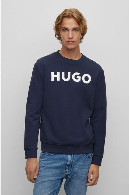 POLERA REGULAR FIT DE CUELLO REDONDO CON LOGO HOMBRE