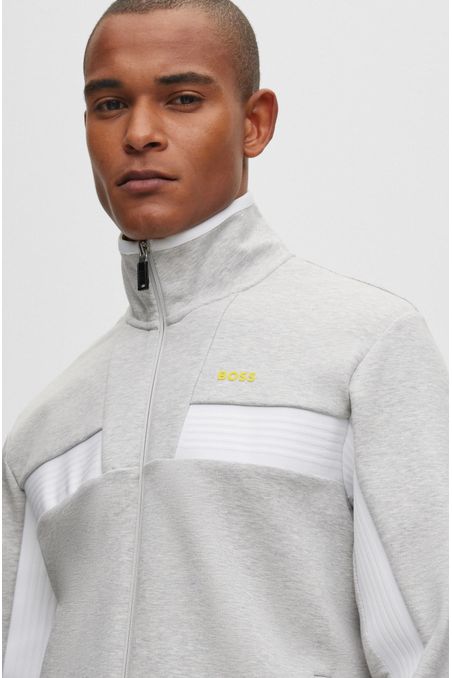 CASACA DE BUZOS REGULAR FIT CON CREMALLERA DE ALGODÓN HOMBRE