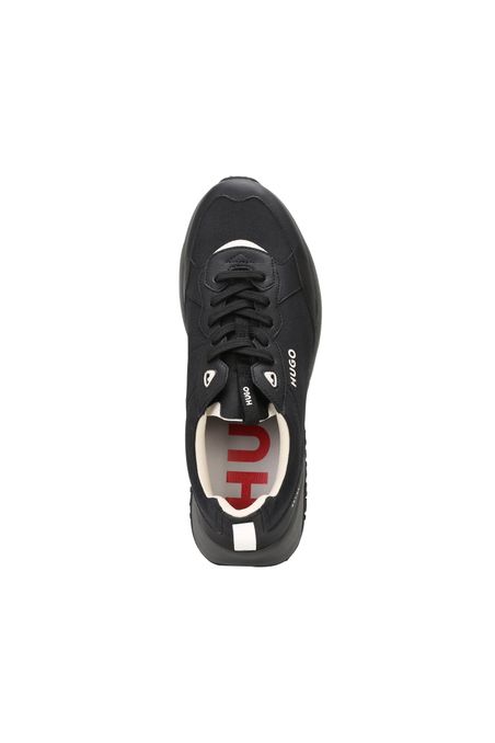 ZAPATILLAS DE DIFERENTES MATERIALES CON DETALLE DE LOGOS HOMBRE