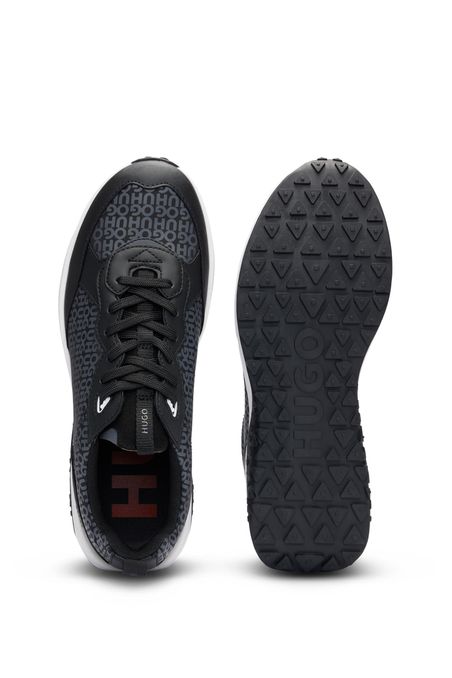 ZAPATILLAS DE DIFERENTES MATERIALES CON DETALLES DE LOGO HOMBRE