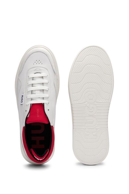 ZAPATILLAS DE PIEL CON CORDONES Y DETALLES HOMBRE