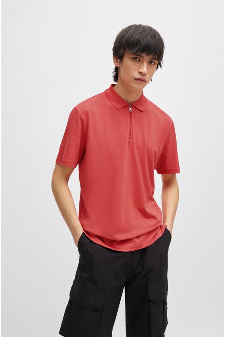 POLO PIQUÉ REGULAR FIT DE MEZCLA DE ALGODÓN HOMBRE