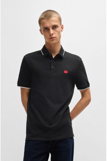 POLO PIQUÉ SLIM FIT DE PIQUÉ DE ALGODÓN CON LOGO HOMBRE