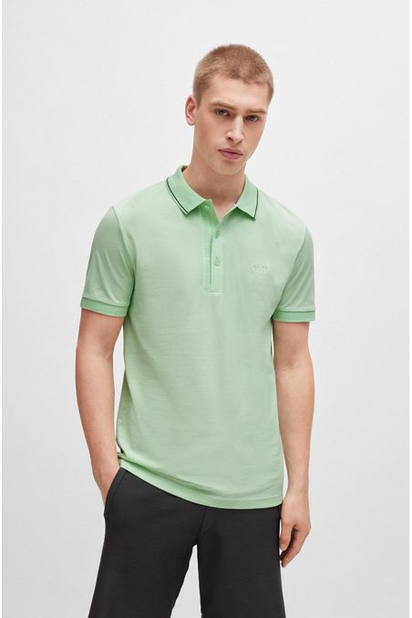 POLO PIQUÉ SLIM FIT EN PIQUÉ DE ALGODÓN CON LOGO HOMBRE