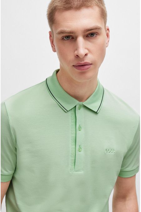 POLO PIQUÉ SLIM FIT EN PIQUÉ DE ALGODÓN CON LOGO HOMBRE