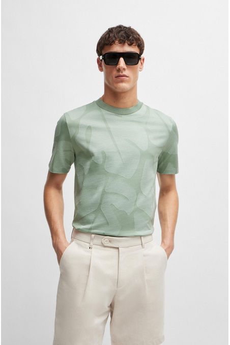 POLO REGULAR FIT DE ALGODÓN CON ESTAMPADO HOMBRE