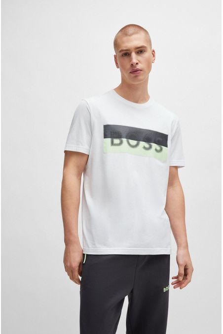 POLO REGULAR FIT DE ALGODÓN CON LOGO DE DISEÑO HOMBRE