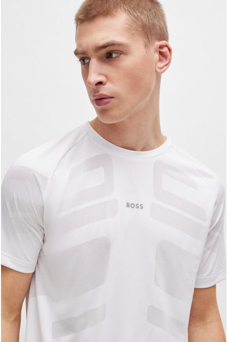 POLO REGULAR FIT DE JACQUARD TÉCNICO CON LOGO HOMBRE