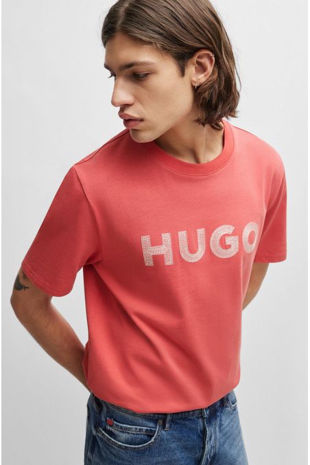 POLO REGULAR FIT DE PUNTO DE ALGODÓN CON LOGO HOMBRE