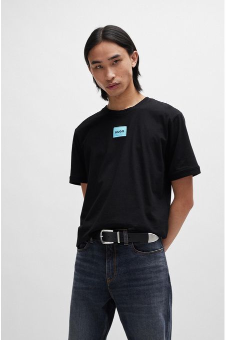 POLO REGULAR FIT EN PUNTO DE ALGODÓN CON LOGO HOMBRE