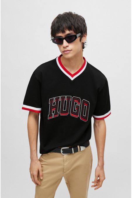 POLO RELAXED FIT DE PUNTO DE ALGODÓN CON LOGO HOMBRE