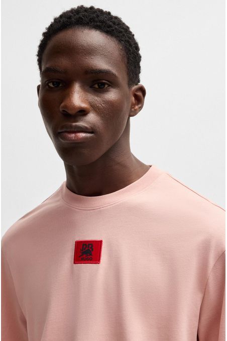 POLO RELAXED FIT HUGO X RB CON ILUSTRACIÓN HOMBRE