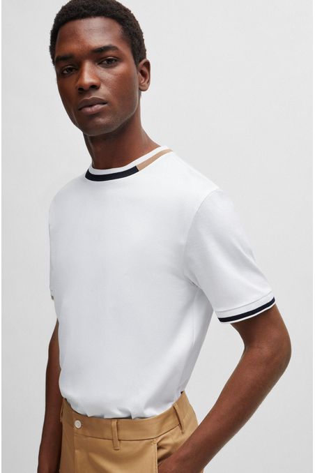 POLO REGULAR FIT DE ALGODÓN CON DETALLES DE LA MARCA HOMBRE