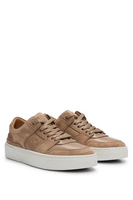 ZAPATILLAS DE PIEL CON CORDONES MUJER