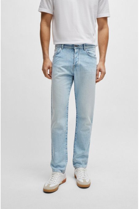 JEANS REGULAR FIT DE TEJIDO VAQUERO ELÁSTICO HOMBRE