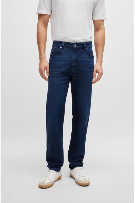 JEANS REGULAR FIT EN CÓMODO TEJIDO ELÁSTICO HOMBRE