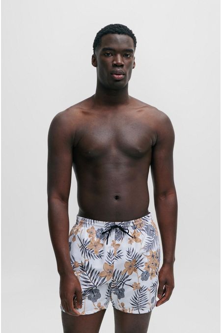 PANTALONES DE BAÑO CON FORRO Y ESTAMPADO HOMBRE