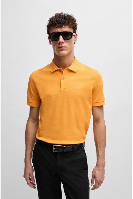 POLO PIQUÉ DE ALGODÓN CON LOGO BORDADO HOMBRE