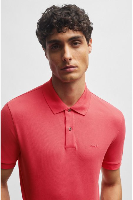 POLO PIQUÉ DE ALGODÓN CON LOGO BORDADO HOMBRE