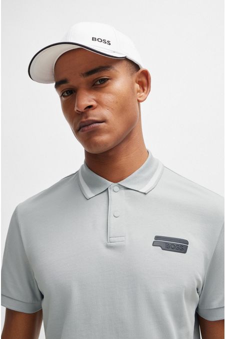 POLO PIQUÉ DE PUNTO DE ALGODÓN CON LOGO HOMBRE