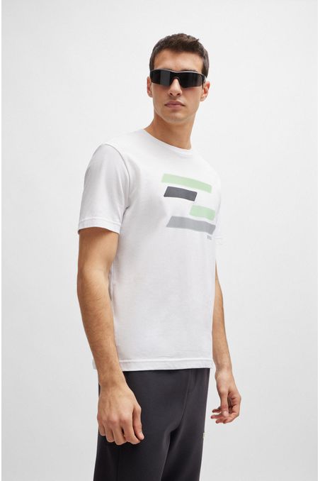POLO DE PUNTO DE ALGODÓN CON ILUSTRACIÓN HOMBRE