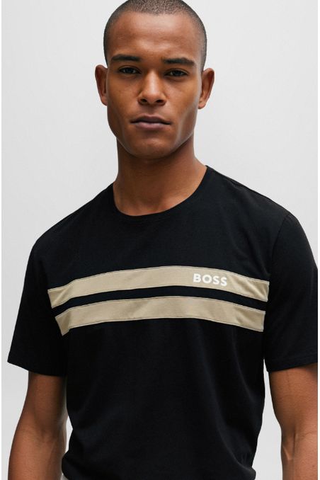 PIJAMA COMPLETA DE ALGODÓN CON LOGOS ESTAMPADOS HOMBRE