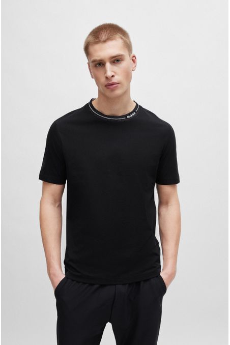 POLO REGULAR FIT DE PUNTO DE ALGODÓN CON CUELLO DE LA MARCA HOMBRE