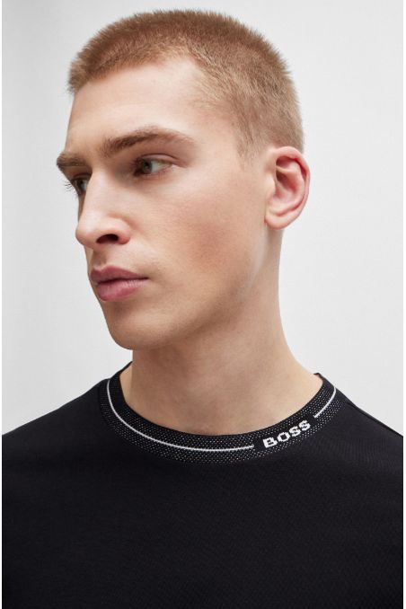 POLO REGULAR FIT DE PUNTO DE ALGODÓN CON CUELLO DE LA MARCA HOMBRE