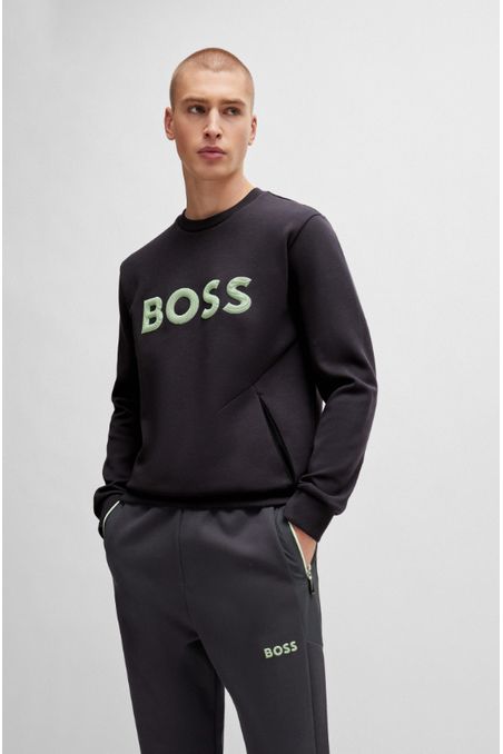POLERA REGULAR FIT DE ALGODÓN CON BORDADO DE LOGO HOMBRE
