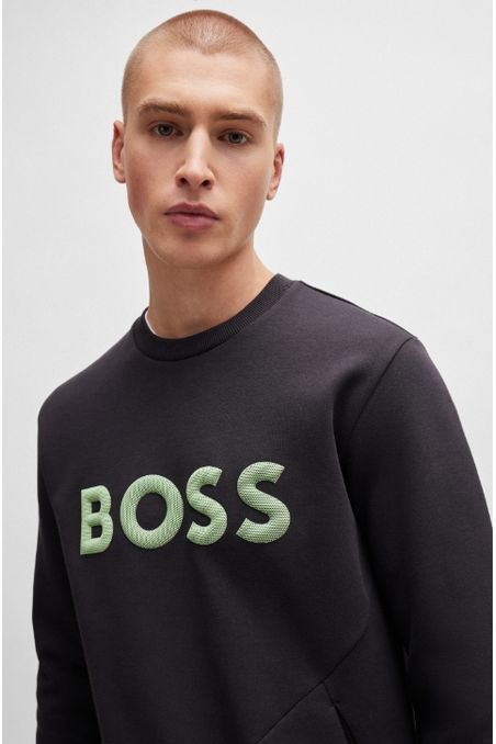 POLERA REGULAR FIT DE ALGODÓN CON BORDADO DE LOGO HOMBRE
