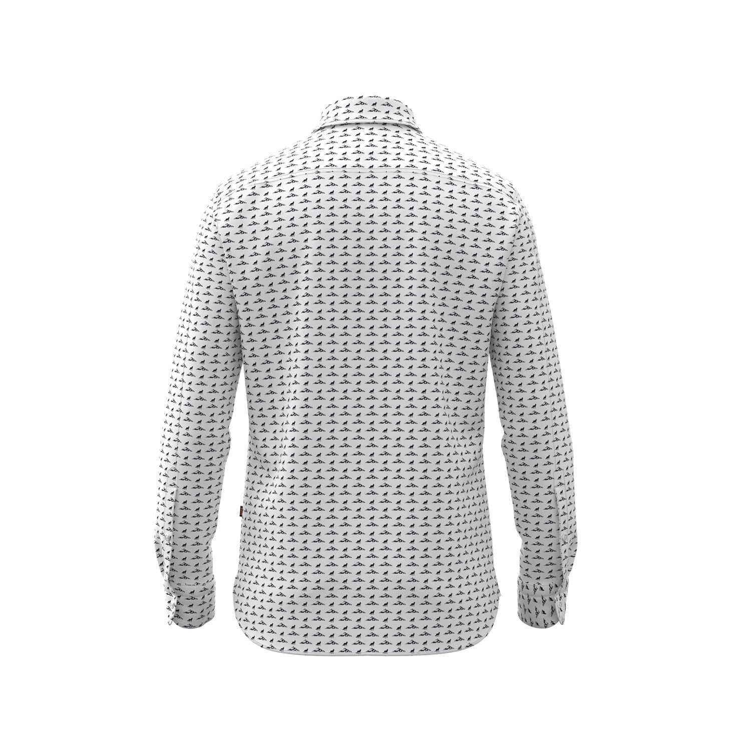 CAMISA REGULAR FIT EN SATEN DE ALGODÓN HOMBRE