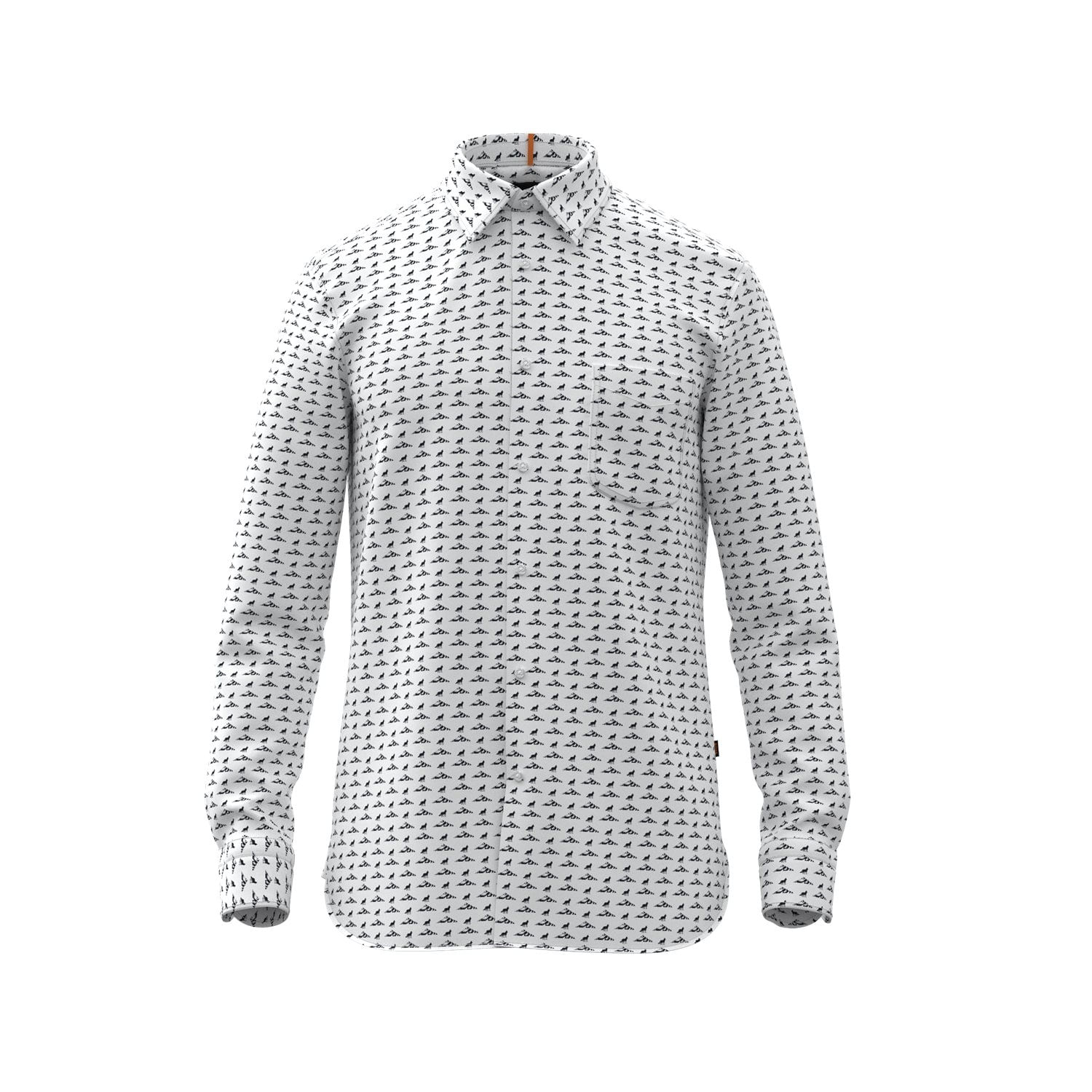 CAMISA REGULAR FIT EN SATEN DE ALGODÓN HOMBRE