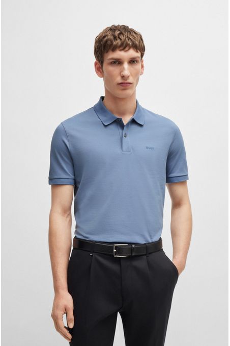 POLO PIQUÉ REGULAR FIT DE ALGODÓN CON LOGO BORDADO HOMBRE