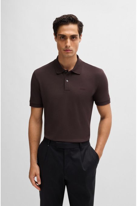 POLO PIQUÉ REGULAR FIT DE ALGODÓN CON LOGO BORDADO HOMBRE