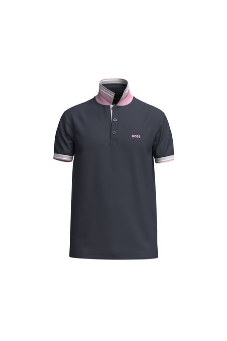 POLO PIQUÉ REGULAR FIT DE PIQUÉ DE ALGODÓN CON LOGO EN EL REVERSO HOMBRE