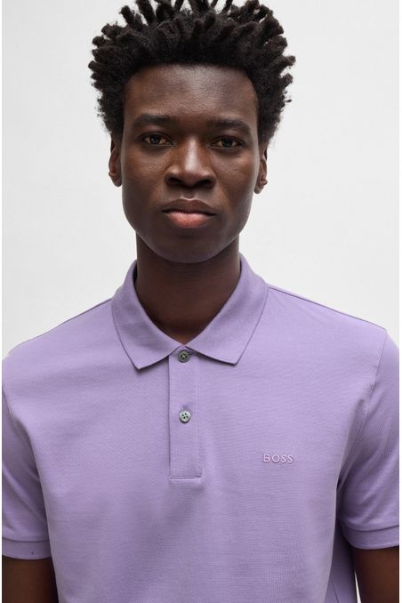 POLO PIQUÉ REGULAR FIT DE ALGODÓN CON LOGO BORDADO HOMBRE
