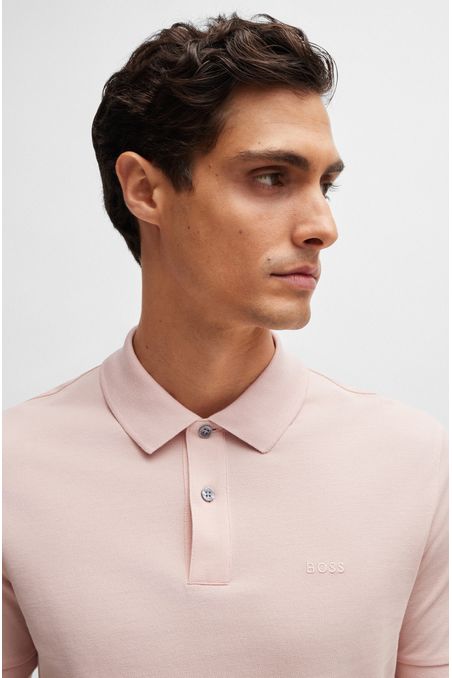 POLO PIQUÉ REGULAR FIT DE ALGODÓN CON LOGO BORDADO HOMBRE